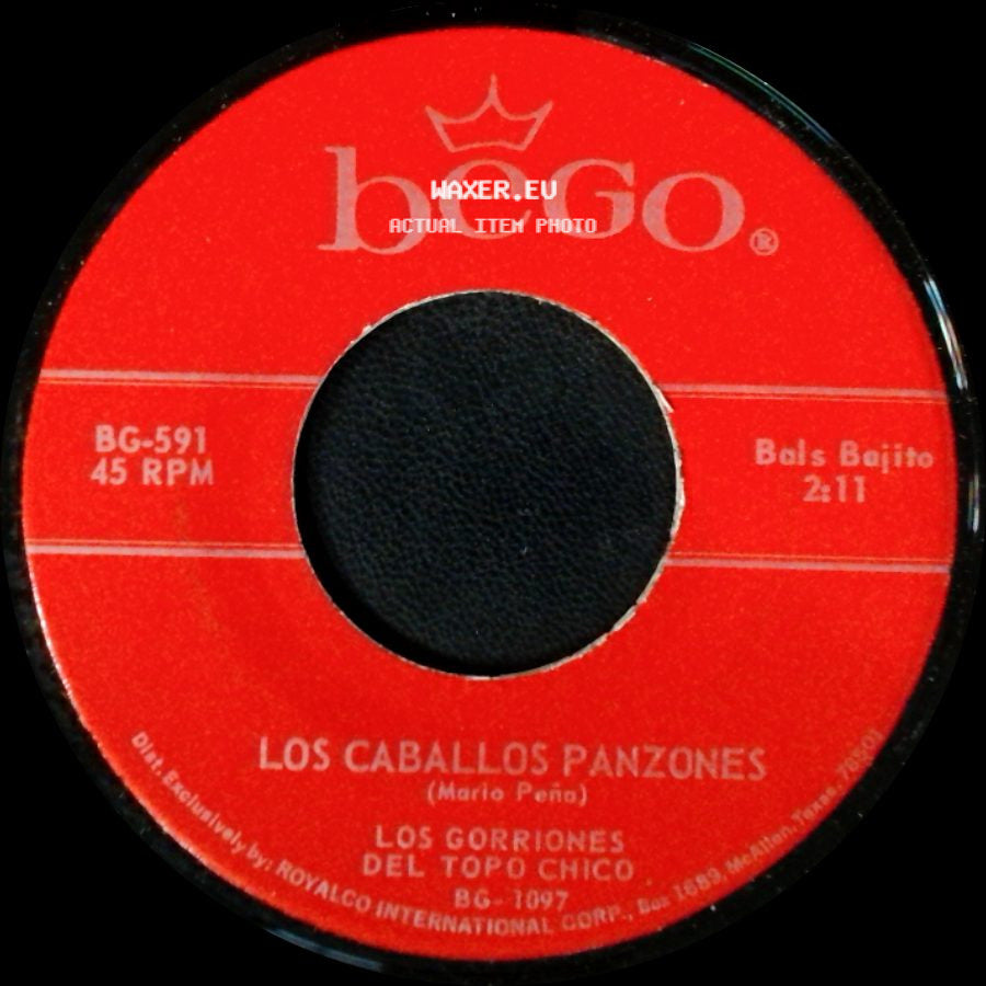Los Caballos Panzones / Los Gorriones Del Topo Chico - Los Gorriones Del Topo Chico / Labios De Coral side A