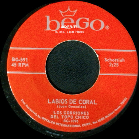 Los Caballos Panzones / Los Gorriones Del Topo Chico - Los Gorriones Del Topo Chico / Labios De Coral side B