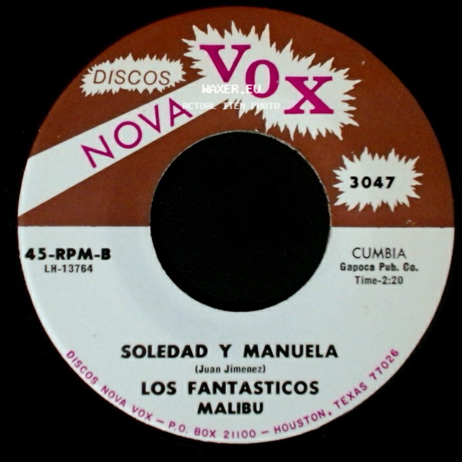 Los Fantasticos Malibu / Los Fantasticos - Playa Brisa Y Mar / Soledad Y Manuela side B
