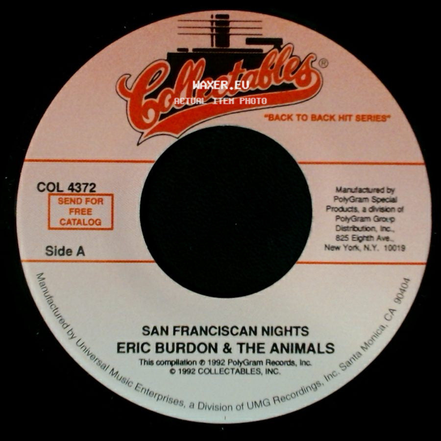 Eric Burdon & The Animals - San Franciscan Nights / Monterey side A