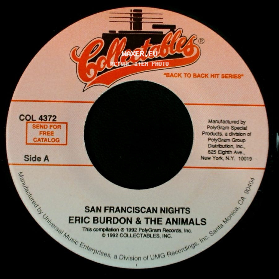 Eric Burdon & The Animals - San Franciscan Nights / Monterey side A