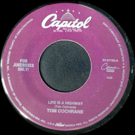 Tom Cochrane - Emotional Truth / Life Is A Highway side B