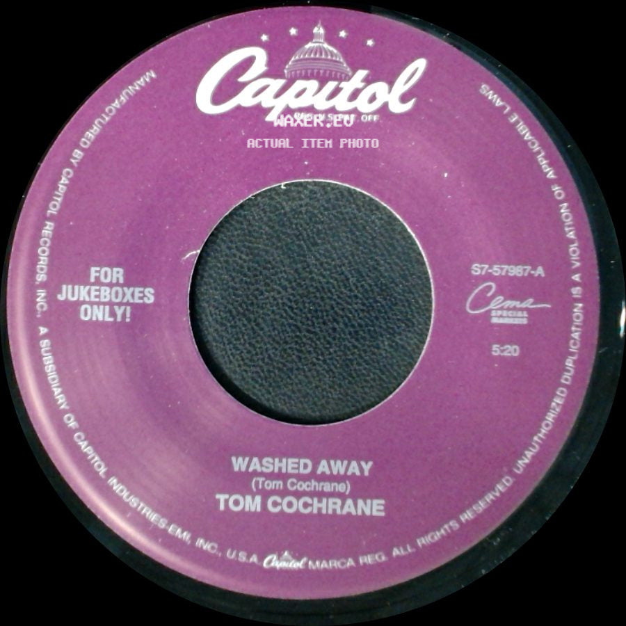 Tom Cochrane - Lunatic Fringe (Live) / Washed Away side B
