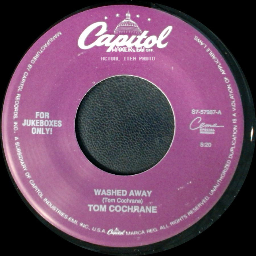 Tom Cochrane - Lunatic Fringe (Live) / Washed Away side B