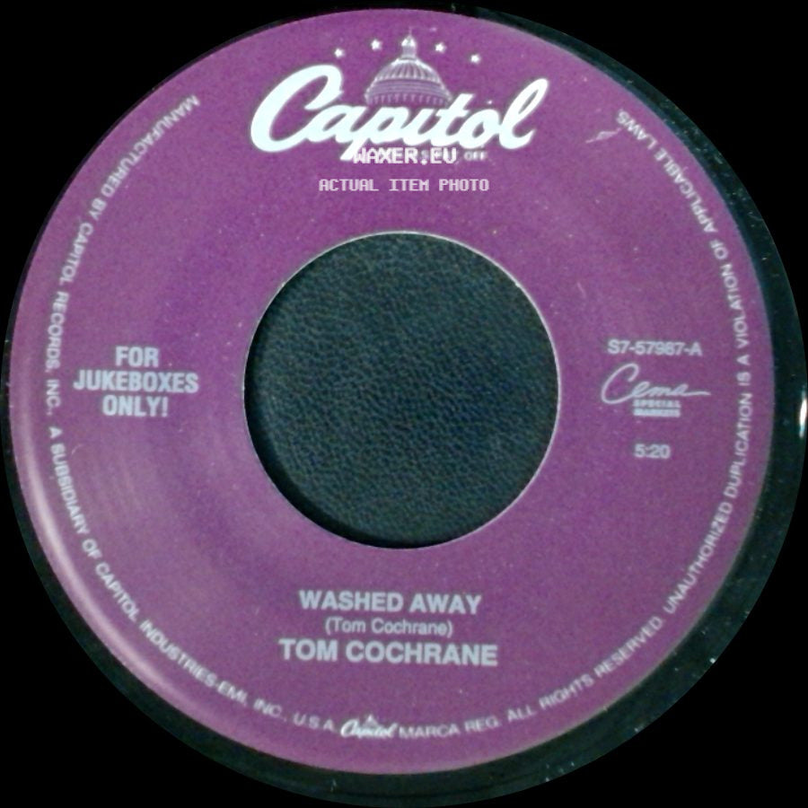 Tom Cochrane - Washed Away / Lunatic Fringe (Live) side A