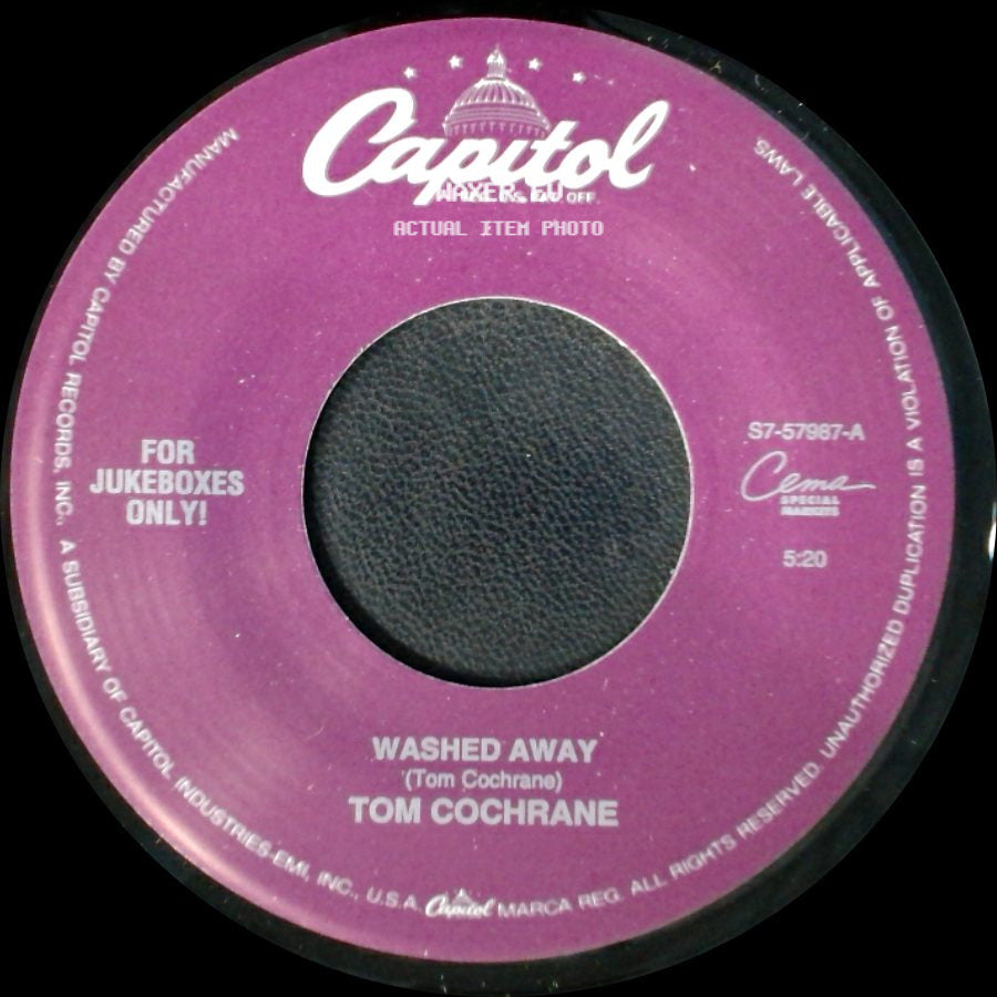 Tom Cochrane - Washed Away / Lunatic Fringe (Live) side A