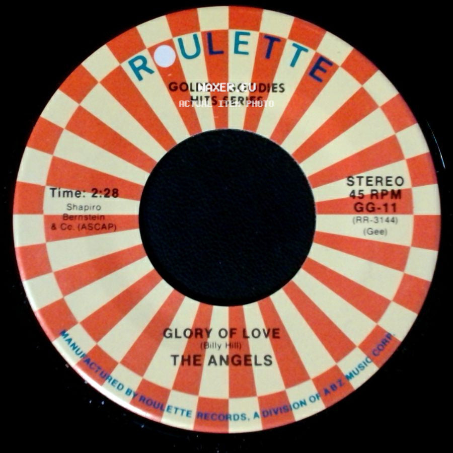 The Techniques / The Angels - Hey Little Girl / Glory Of Love side B