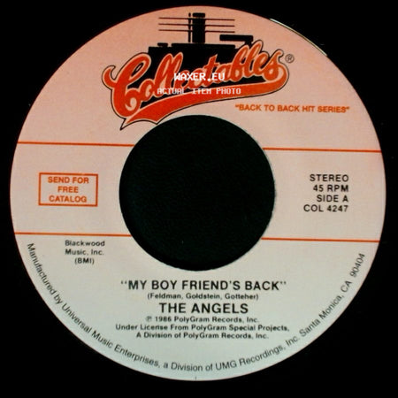 The Angels / Dickey Lee - My Boy Friend's Back / Patches side A