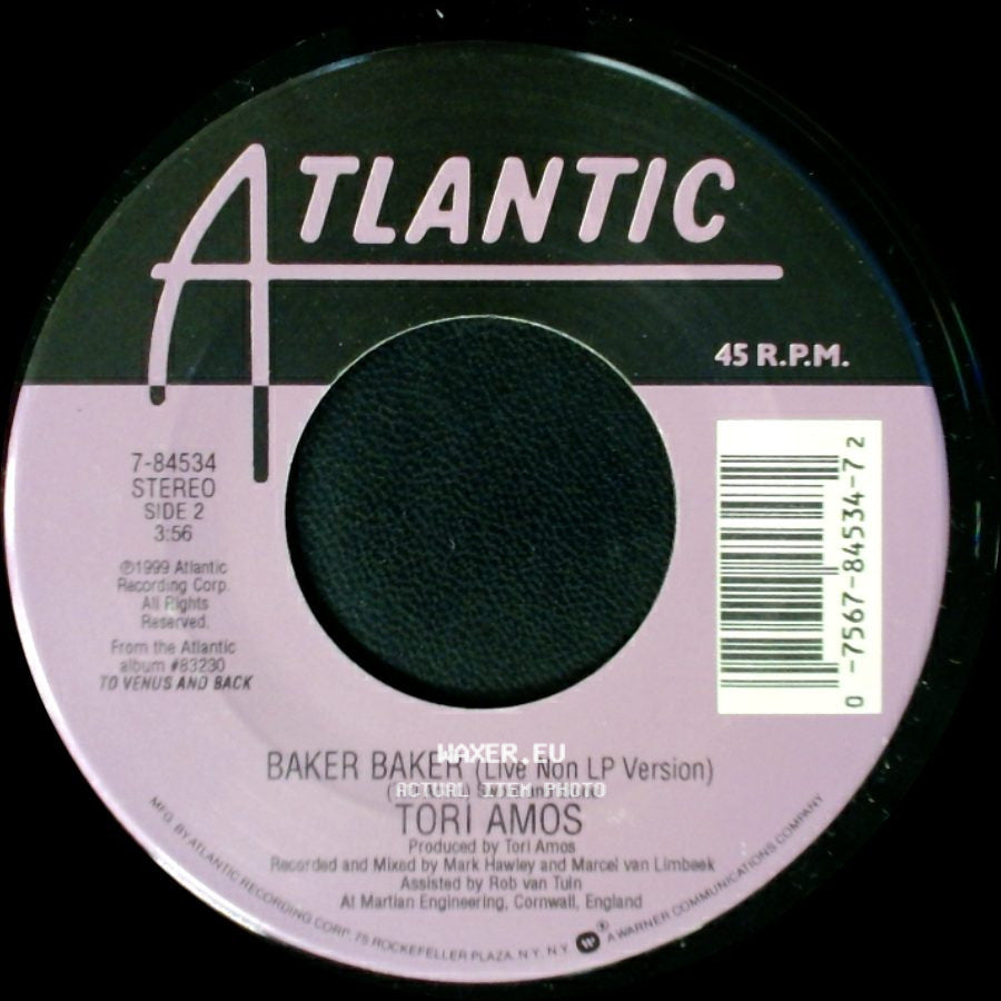 Tori Amos - 1000 Oceans / Baker Baker (Live Non Lp Version) side B