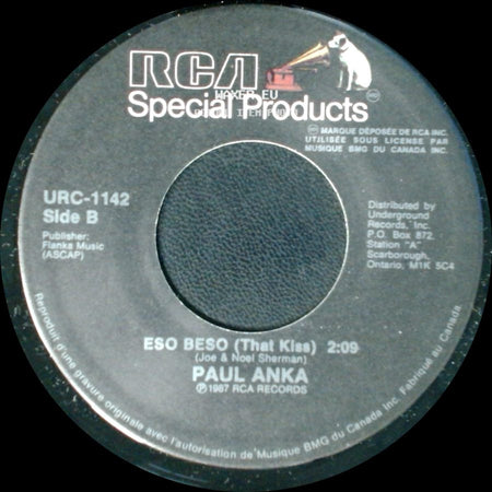 Paul Anka - Goodnight My Love (Pleasant Dreams) / Eso Beso (That Kiss) side B