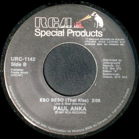 Paul Anka - Goodnight My Love (Pleasant Dreams) / Eso Beso (That Kiss) side B