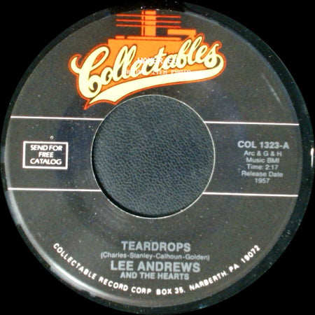 Lee Andrews And The Hearts - Teardrops / The Girl Around The Corner side A