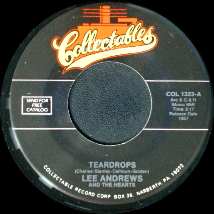 Lee Andrews And The Hearts - Teardrops / The Girl Around The Corner side A