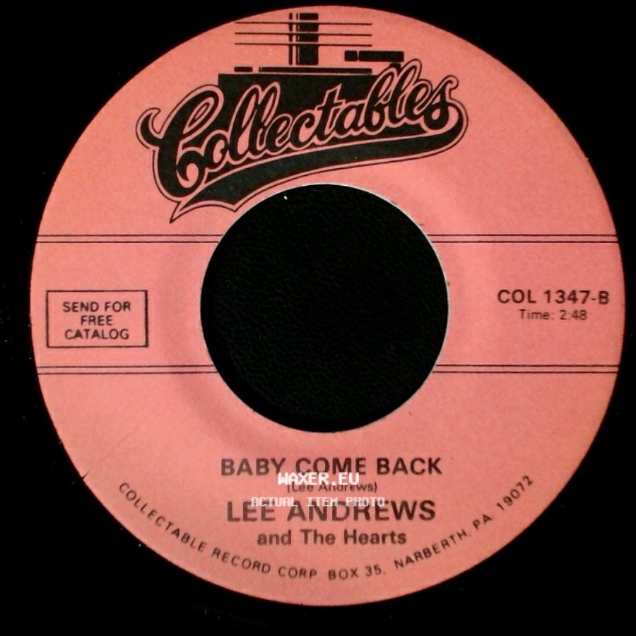 Lee Andrews And The Hearts - Maybe You'll Be There / Baby Come Back side B