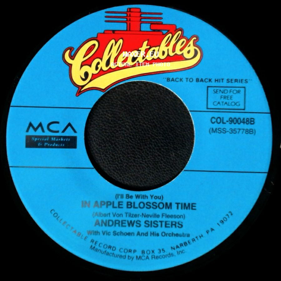 Andrews Sisters - Bei Mir Bist Du Schon / In Apple Blossom Time side B