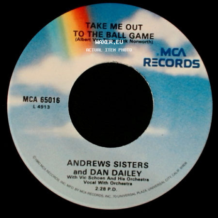 Andrews Sisters And Dan Dailey - Take Me Out To The Ball Game / In The Good Old Summer Time side A