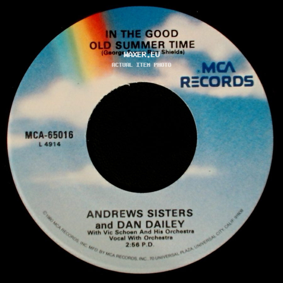 Andrews Sisters And Dan Dailey - Take Me Out To The Ball Game / In The Good Old Summer Time side B