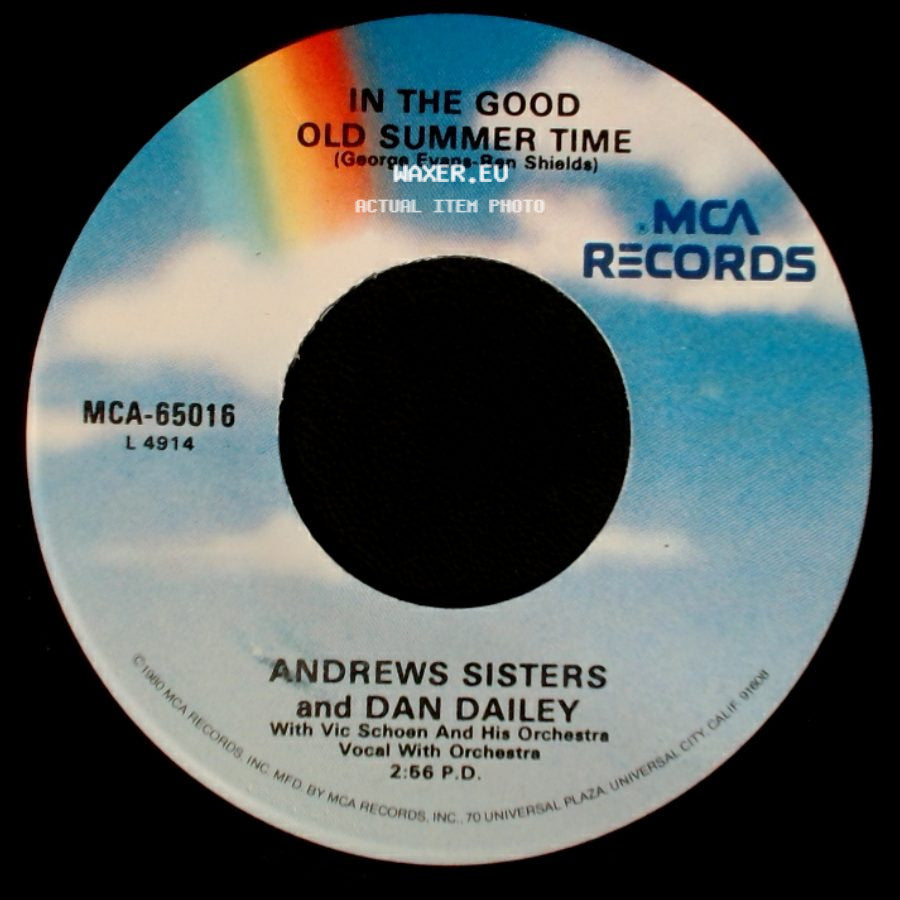Andrews Sisters And Dan Dailey - Take Me Out To The Ball Game / In The Good Old Summer Time side B