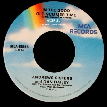 Andrews Sisters And Dan Dailey - Take Me Out To The Ball Game / In The Good Old Summer Time side B