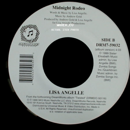 Lisa Angelle - I Wear Your Love / Midnight Rodeo side B