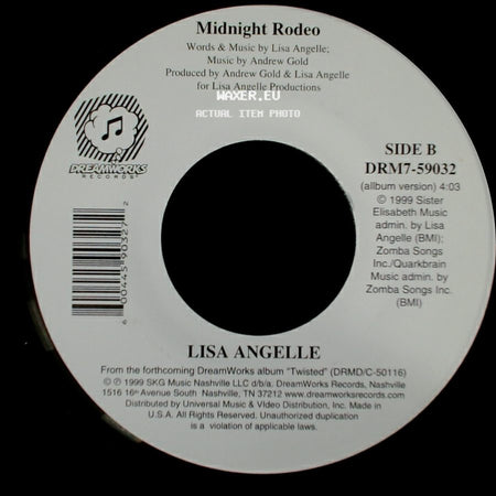 Lisa Angelle - I Wear Your Love / Midnight Rodeo side B