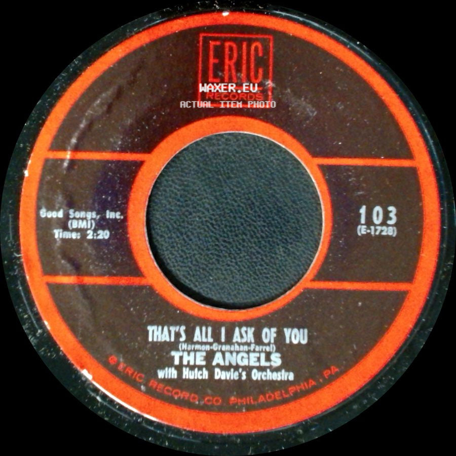 The Angels - Cry Baby Cry / That's All I Ask Of You side B