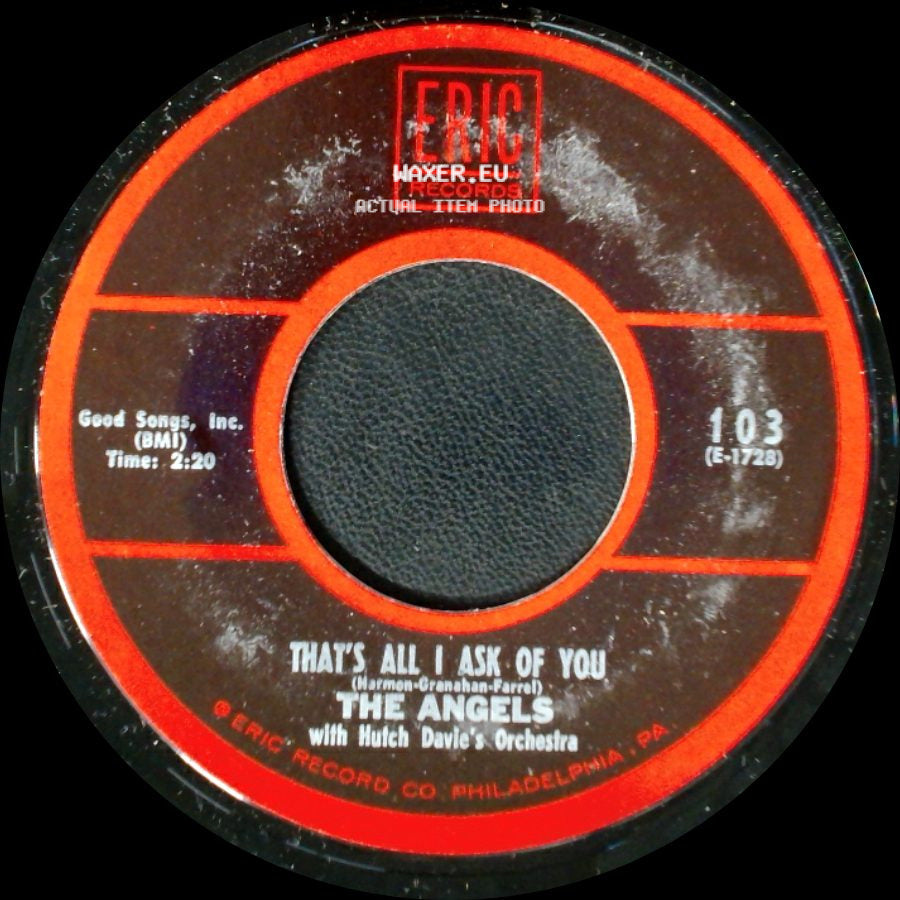 The Angels - Cry Baby Cry / That's All I Ask Of You side B