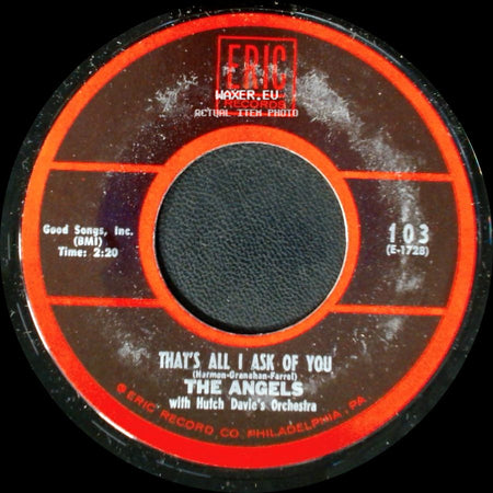The Angels - Cry Baby Cry / That's All I Ask Of You side B