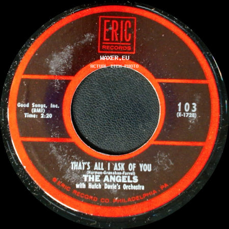 The Angels - Cry Baby Cry / That's All I Ask Of You side B