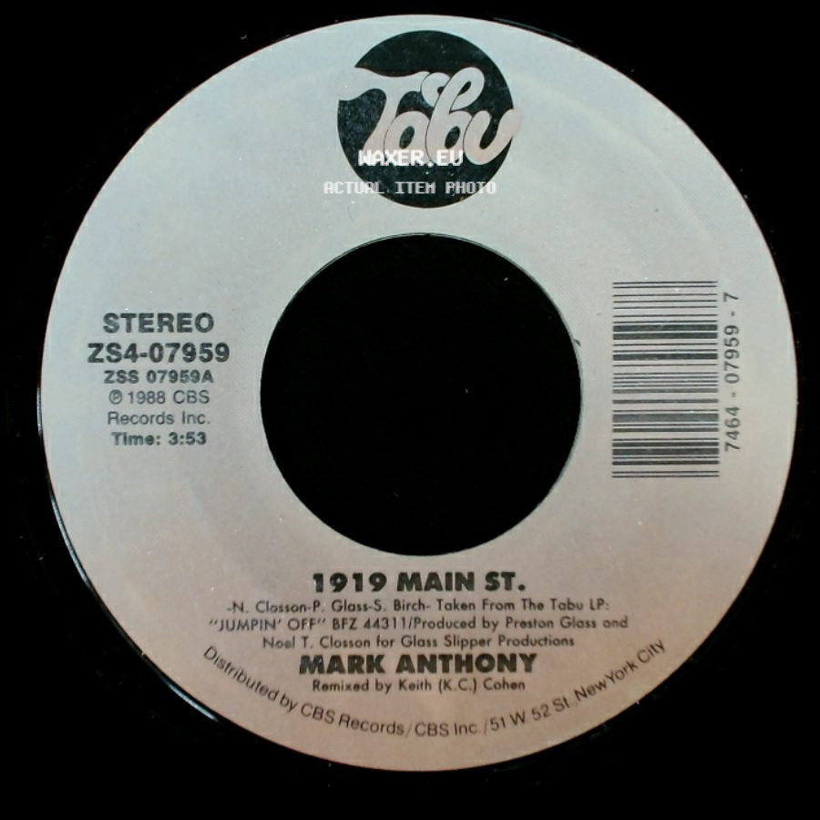 Mark Anthony - 1919 Main St. / Dreams Of Love side A