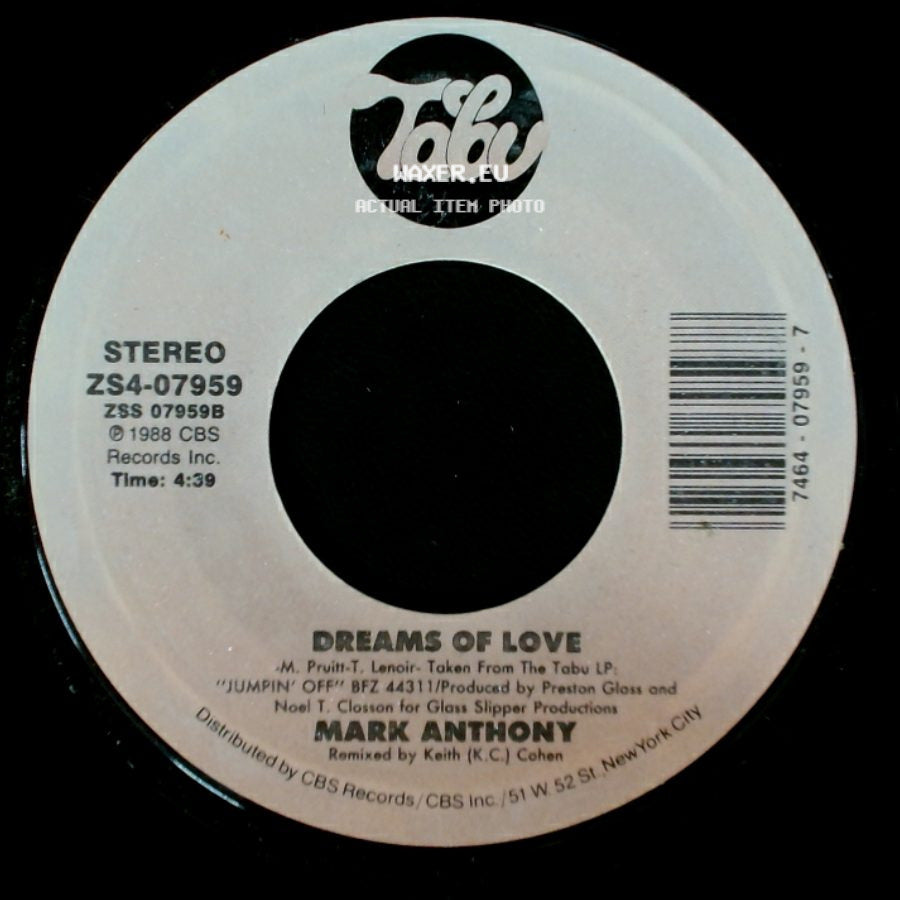 Mark Anthony - 1919 Main St. / Dreams Of Love side B
