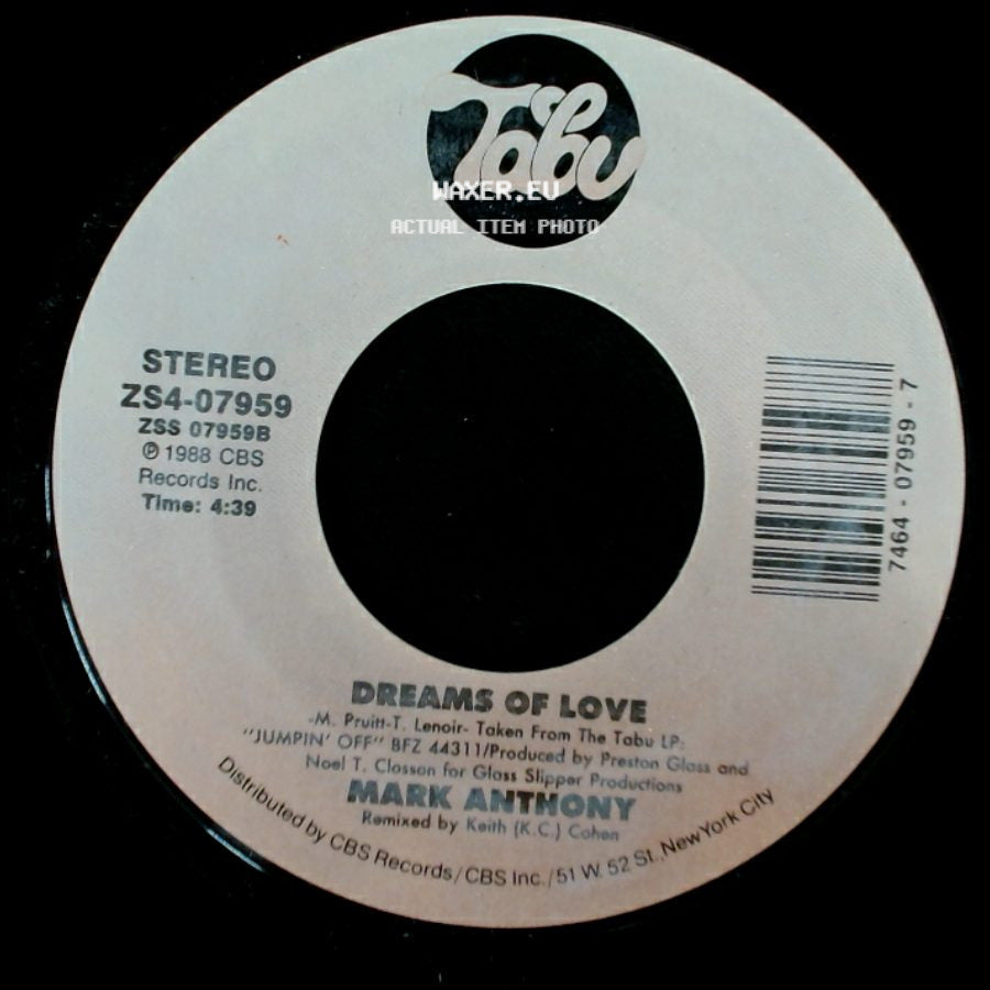 Mark Anthony - 1919 Main St. / Dreams Of Love side B