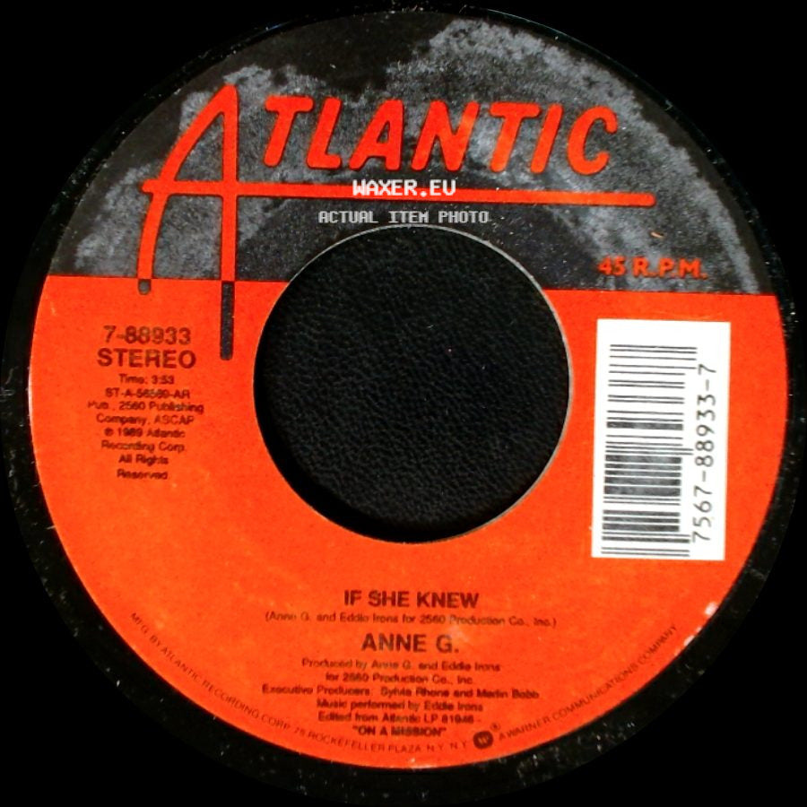 Anne G. - Time's Up / If She Knew side B