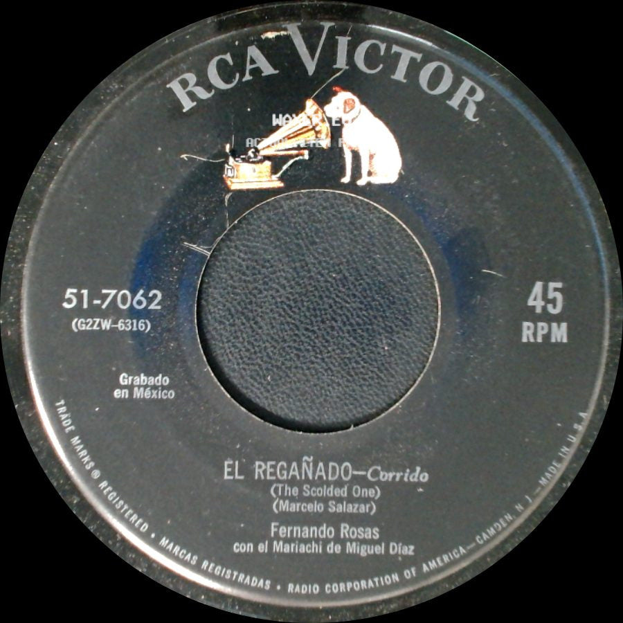 Fernando Rosas Con El Mariachi De Miguel Diaz - El Mahometano - Canción / El Regañado - Corrido side B