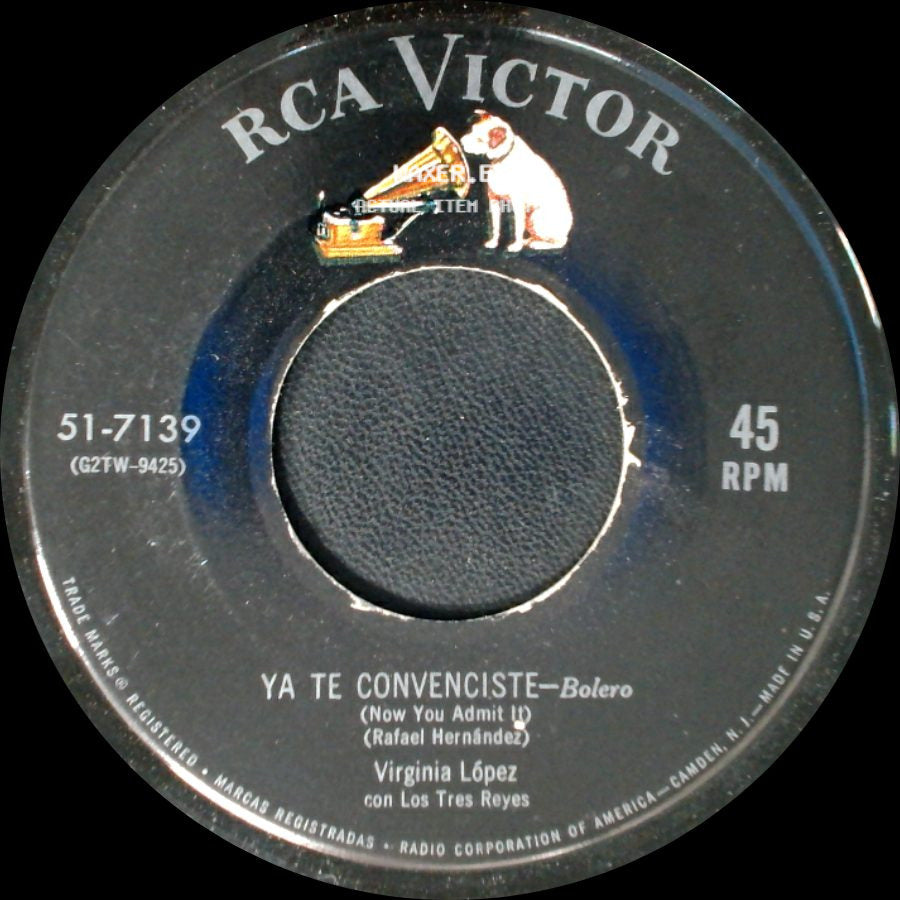 Virginia López Con Los Tres Reyes - Que Bonito Es Querer - Bolero (Nice To Love) / Ya Te Convenciste side B