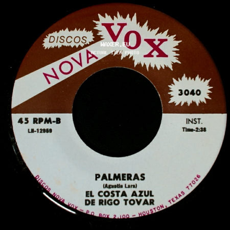 Rigo Tovar / El Costa Azul De Rigo Tovar - Palmeras El Costa Azul / Mi Tinajita side A