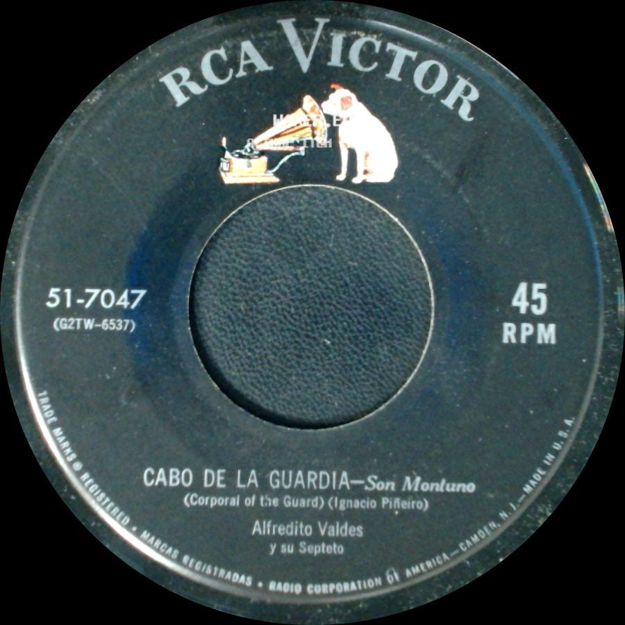 Alfredito Valdes Y Su Septeto - Entre Palmares - Guajira / Cabo De La Guardia - Son Montuno side B