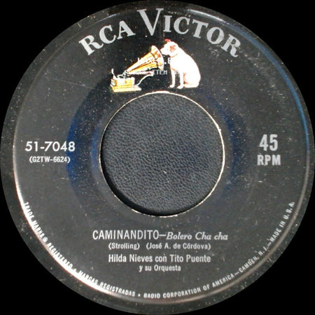 Hilda Nieves Con Tito Puente Y Su Orquesta - Caminandito - Bolero Cha Cha (Strolling) / Mentiroso Y Cachetero - Plana side A