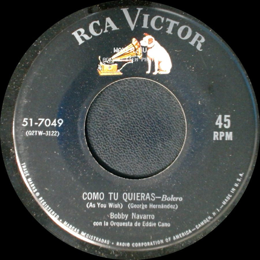 Bobby Navarro - Como Tu Quieras - Bolero / Mujercita - Bolero side A