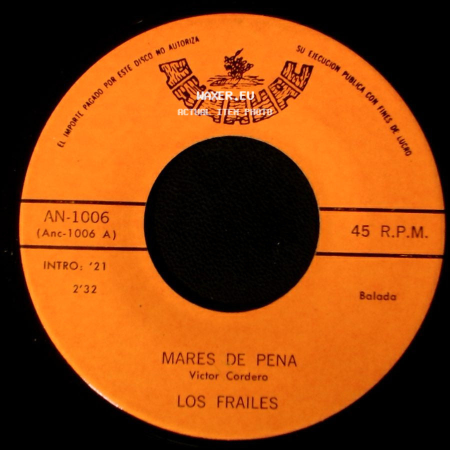 Los Frailes - Labios De Miel / Mares De Pena side B