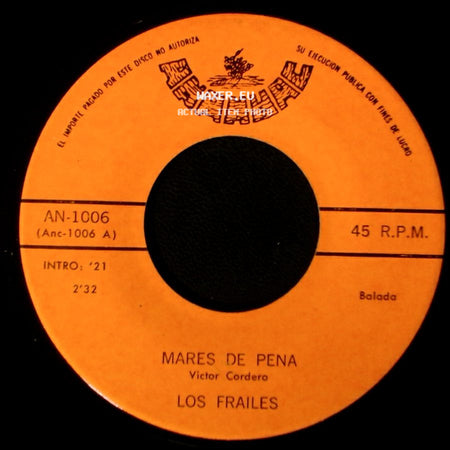 Los Frailes - Labios De Miel / Mares De Pena side B