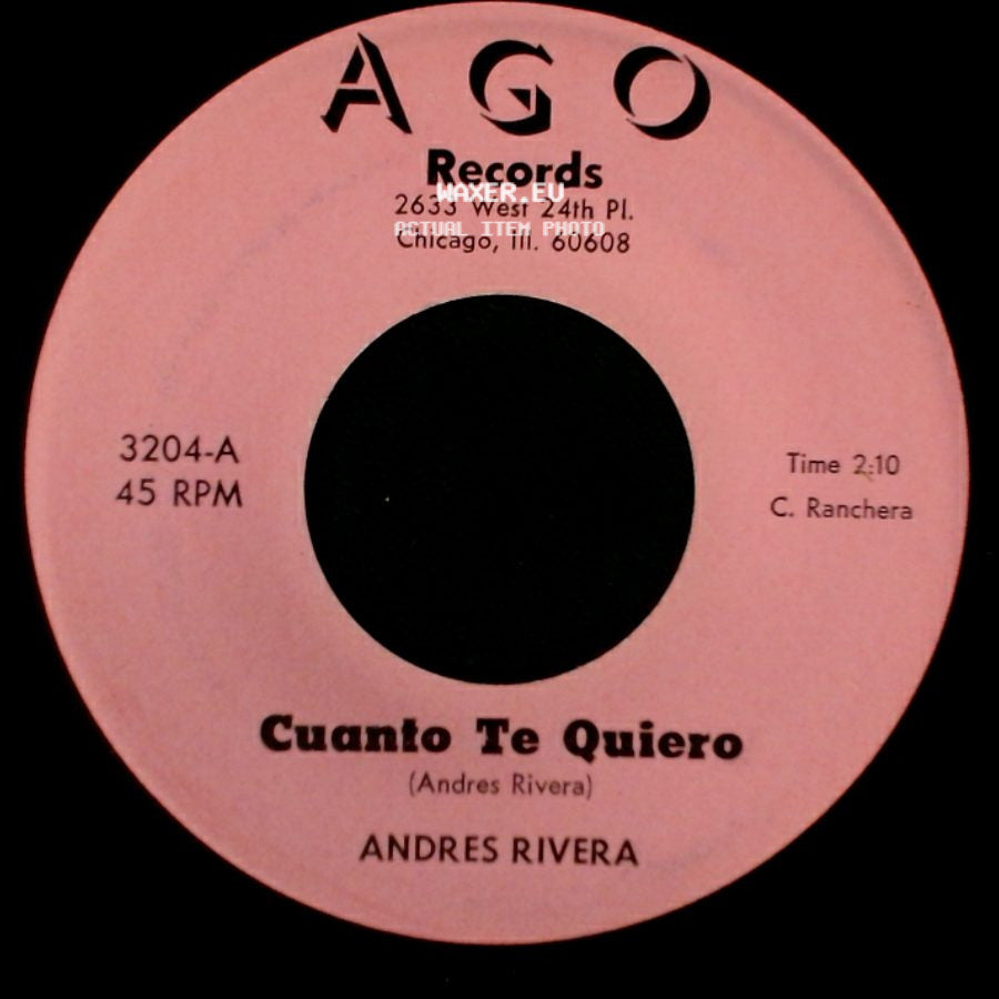 Andres Rivera - Cuanto Te Quiero / Un Engaño Mas side A