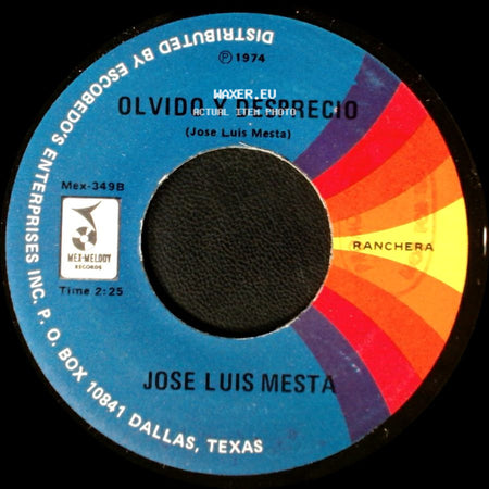 Jose Luis Mesta - Mi Fracaso / Olvido Y Desprecio side B