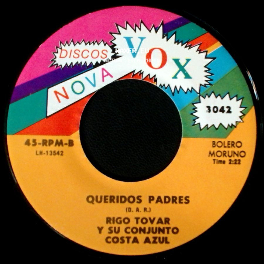 Rigo Tovar Y Su Conjunto Costa Azul - Olvido / Queridos Padres side B