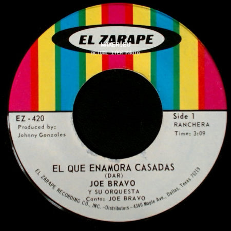 Joe Bravo / Joe Bravo Y Su Orquesta - El Que Enamora Casadas / Dilema De Los Dos side A