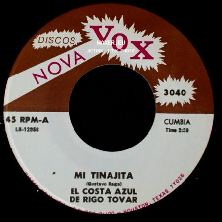 El Costa Azul De Rigo Tovar - Palmeras / Mi Tinajita side B