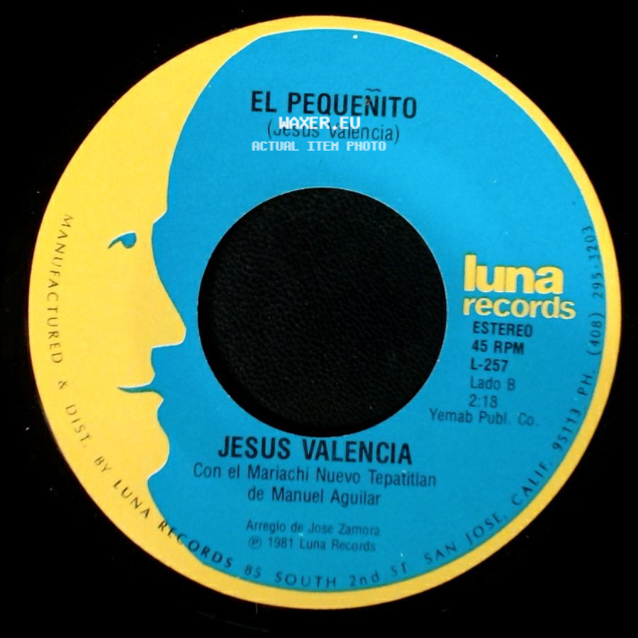 Jesus Valencia Con El Mariachi Nuevo Tepatitlan De Manuel Aguilar / Jesus Valencia - Pajarillo Pajarillo / El Pequeñito side B