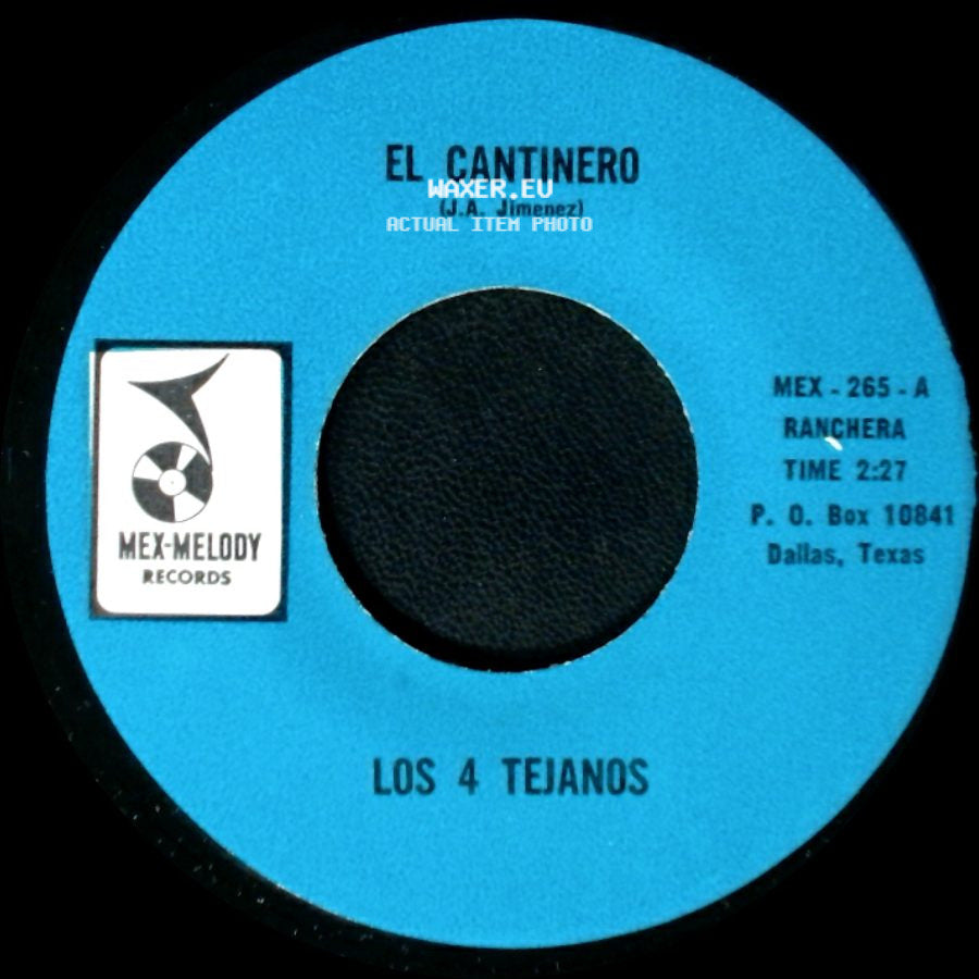 Los 4 Tejanos - Pecado Mortal / El Cantinero side B