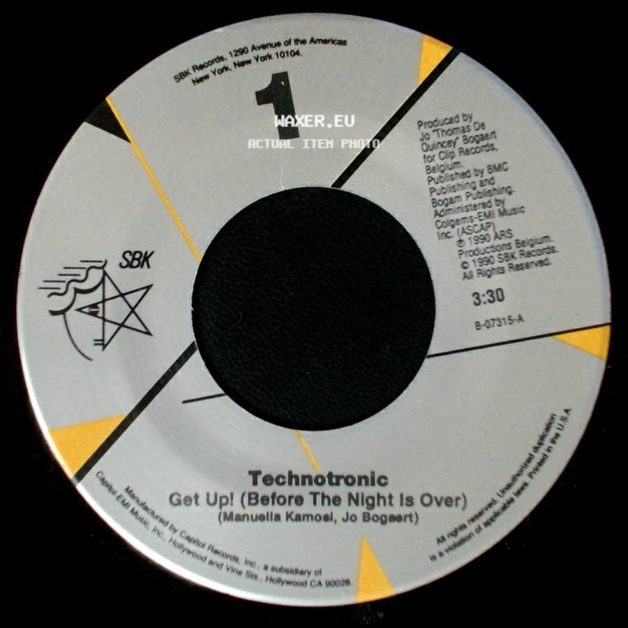 Technotronic - Get Up! (Before The Night Is Over) / Raw side A