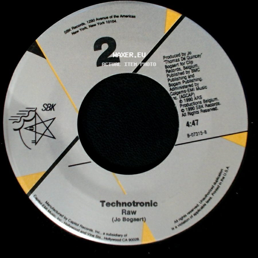 Technotronic - Get Up! (Before The Night Is Over) / Raw side B